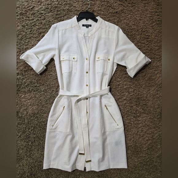 NWOT "Sharagono" dress, size 14, off white. (Light cream) - Picture 2 of 15